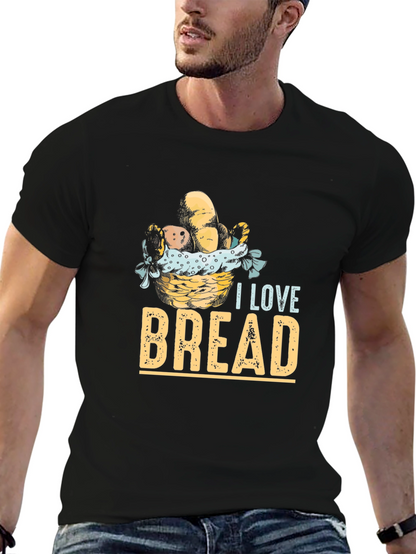 I Love Bread Graphic Tee - Unisex Casual T-Shirt
