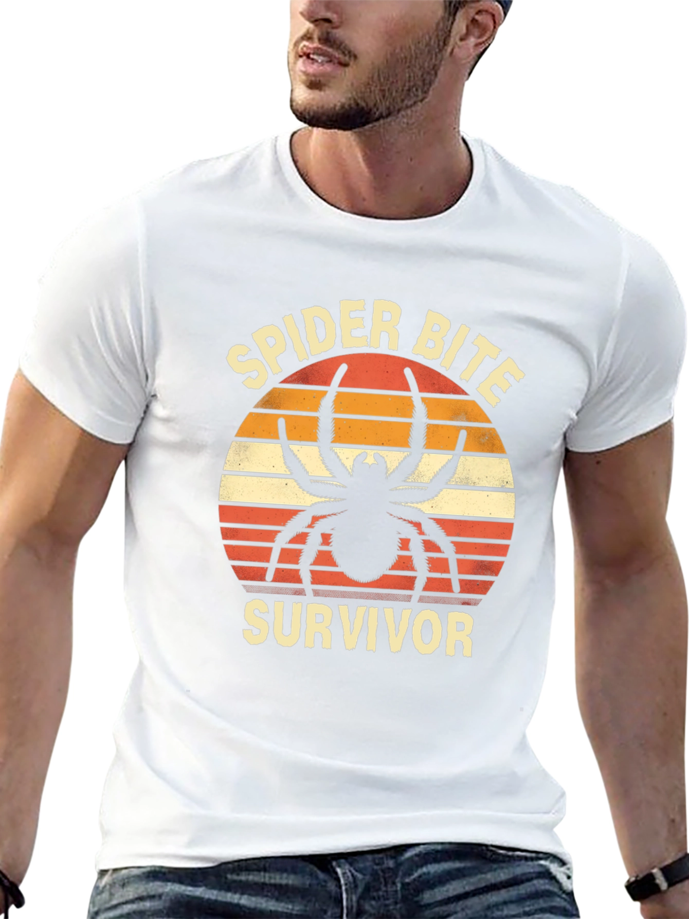 Spider Bite Survivor Graphic T-Shirt