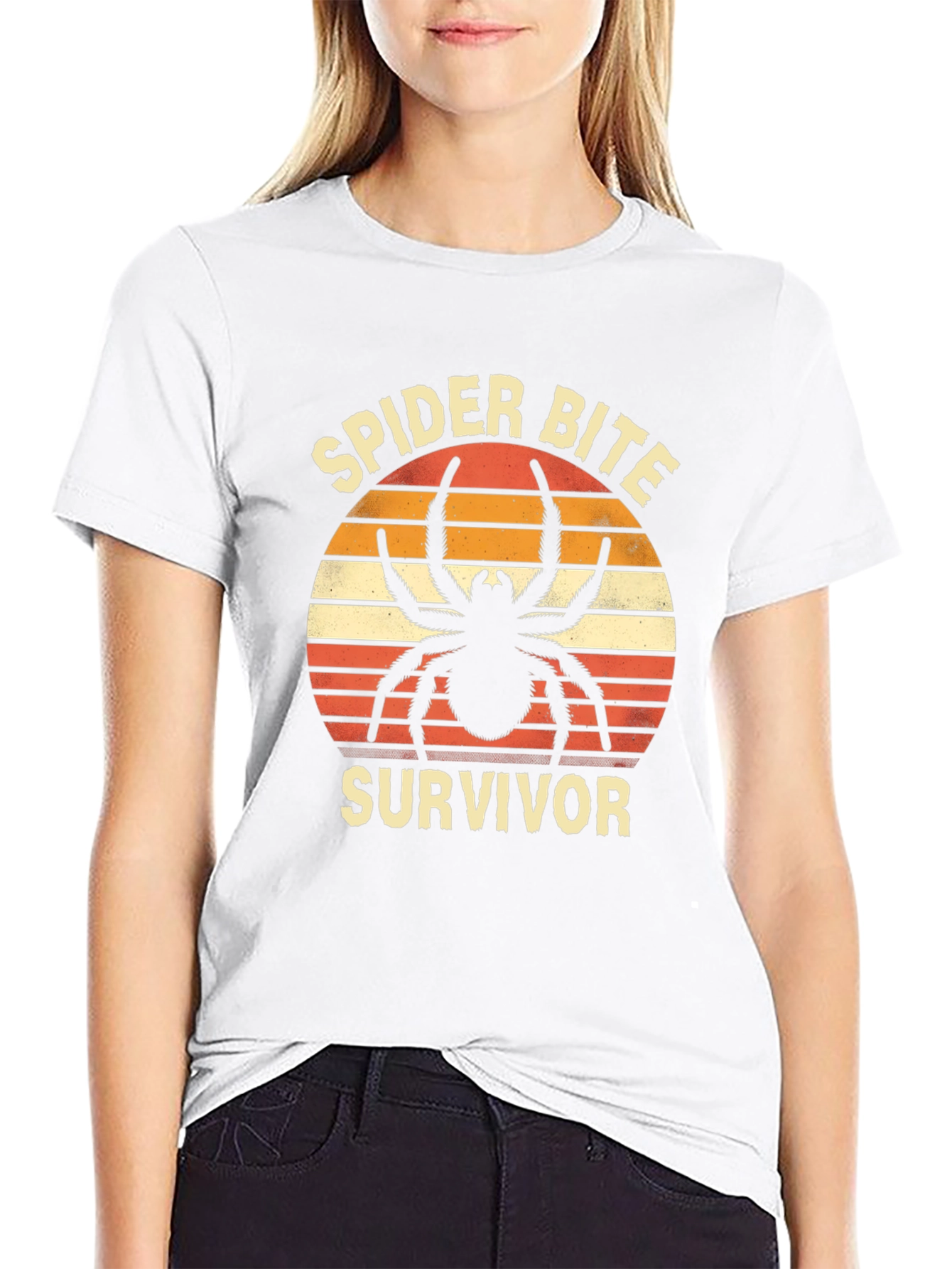 Spider Bite Survivor Graphic T-Shirt