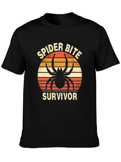 Spider Bite Survivor Graphic T-Shirt