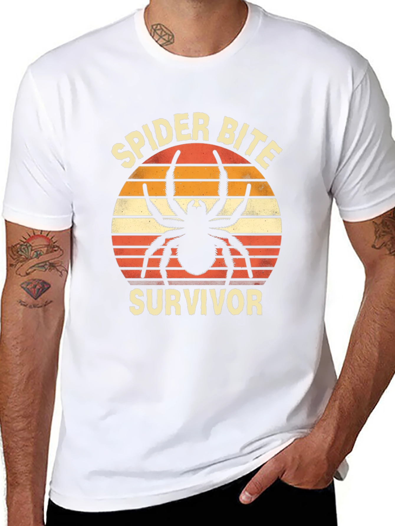 Spider Bite Survivor Graphic T-Shirt