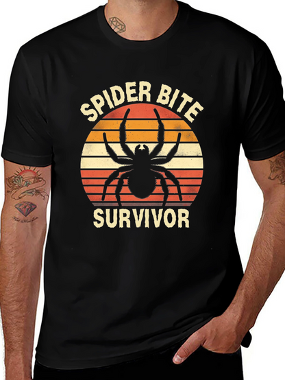 Spider Bite Survivor Graphic T-Shirt