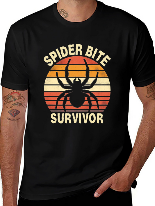 Spider Bite Survivor Graphic T-Shirt