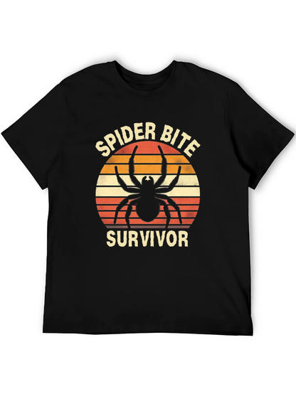 Spider Bite Survivor Graphic T-Shirt