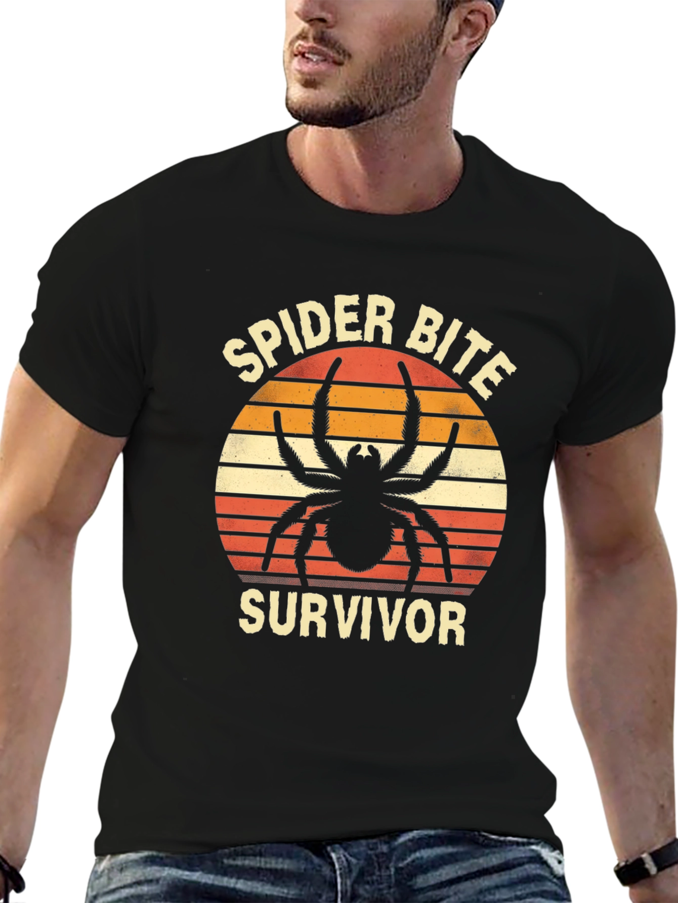 Spider Bite Survivor Graphic T-Shirt