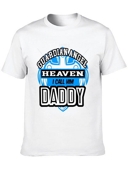 Guardian Angel Daddy Black T-Shirt