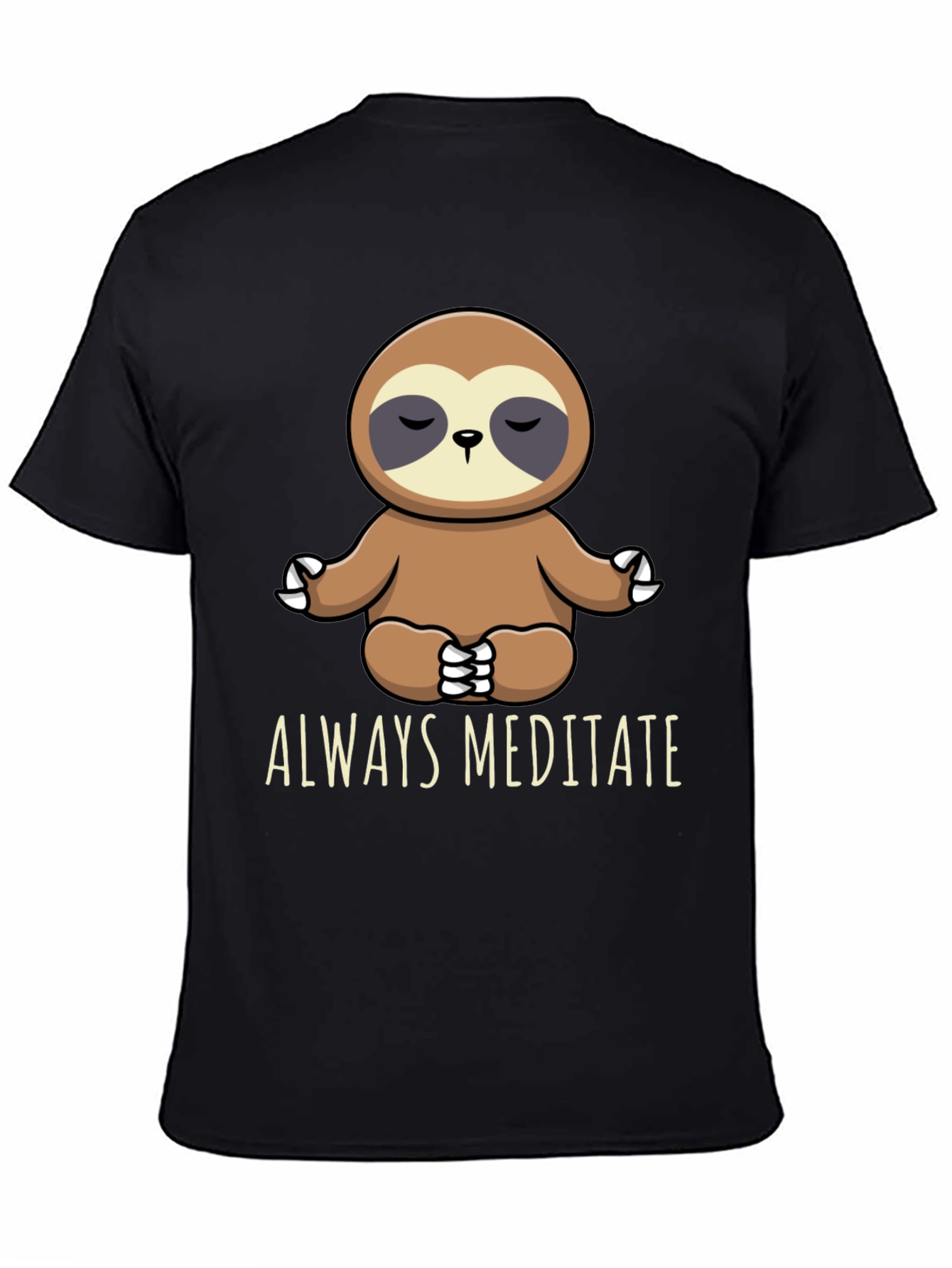 Meditating Sloth Graphic Tee - Always Meditate!