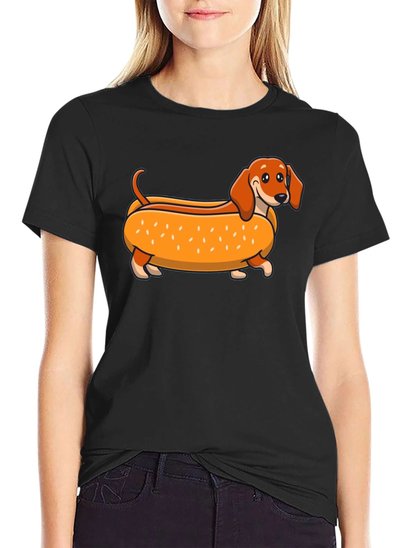 Dachshund Hot Dog T-Shirt