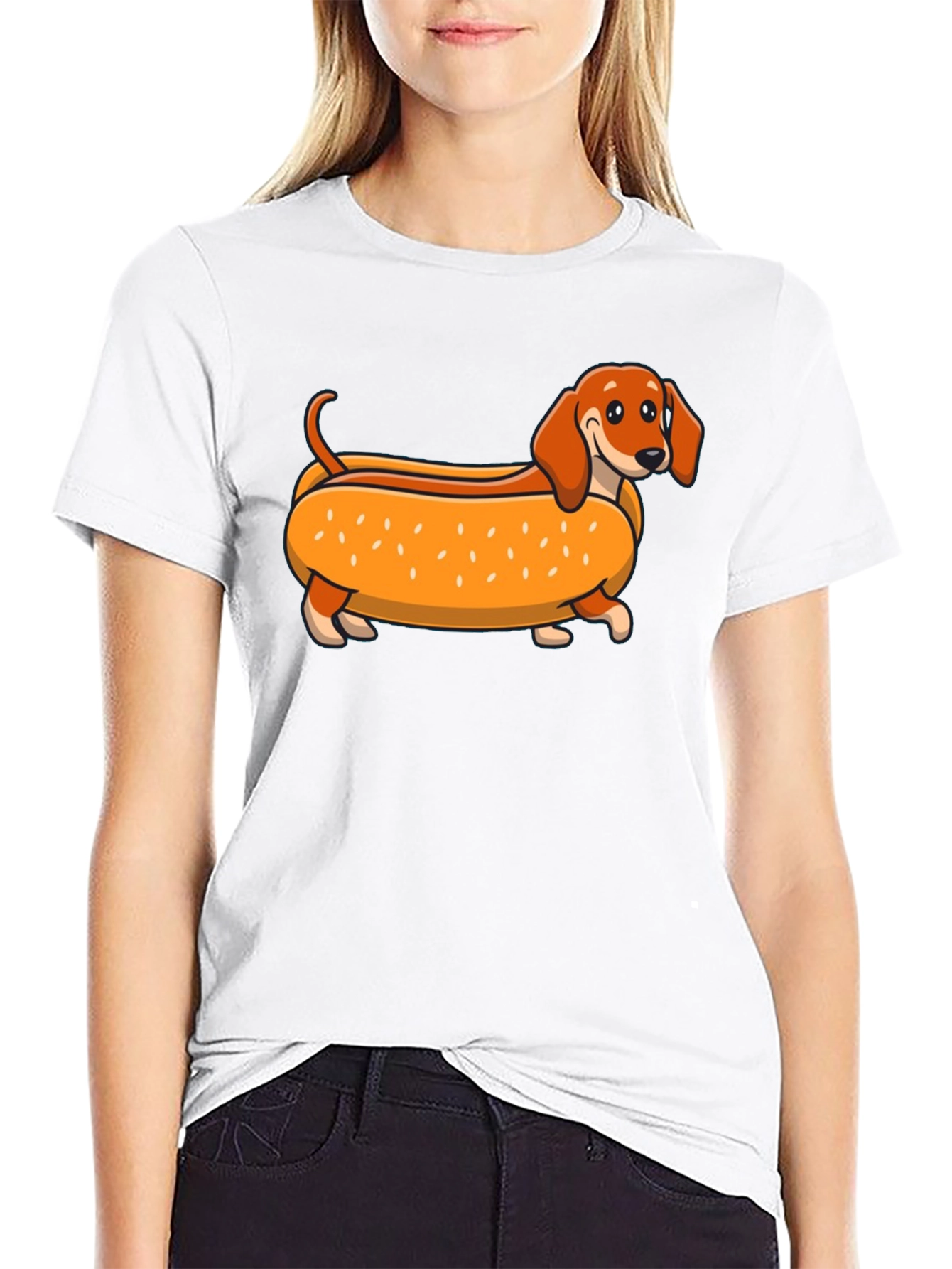 Dachshund Hot Dog T-Shirt