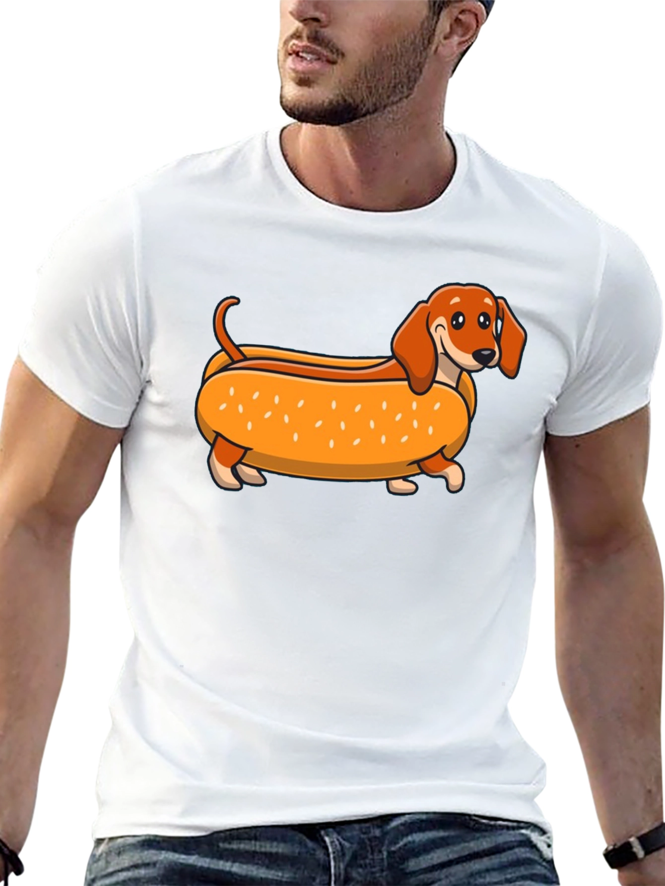 Dachshund Hot Dog T-Shirt