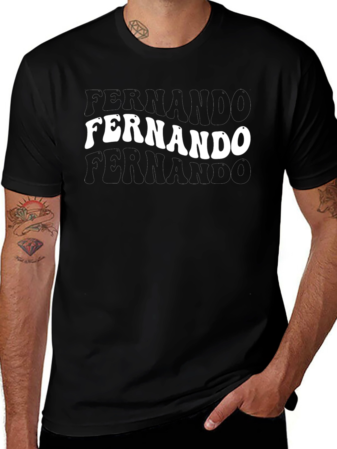 Fernando Retro T-Shirt - Fun Personalized Name Tee