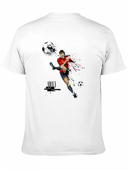 Soccer Player Graphic Tee - Black