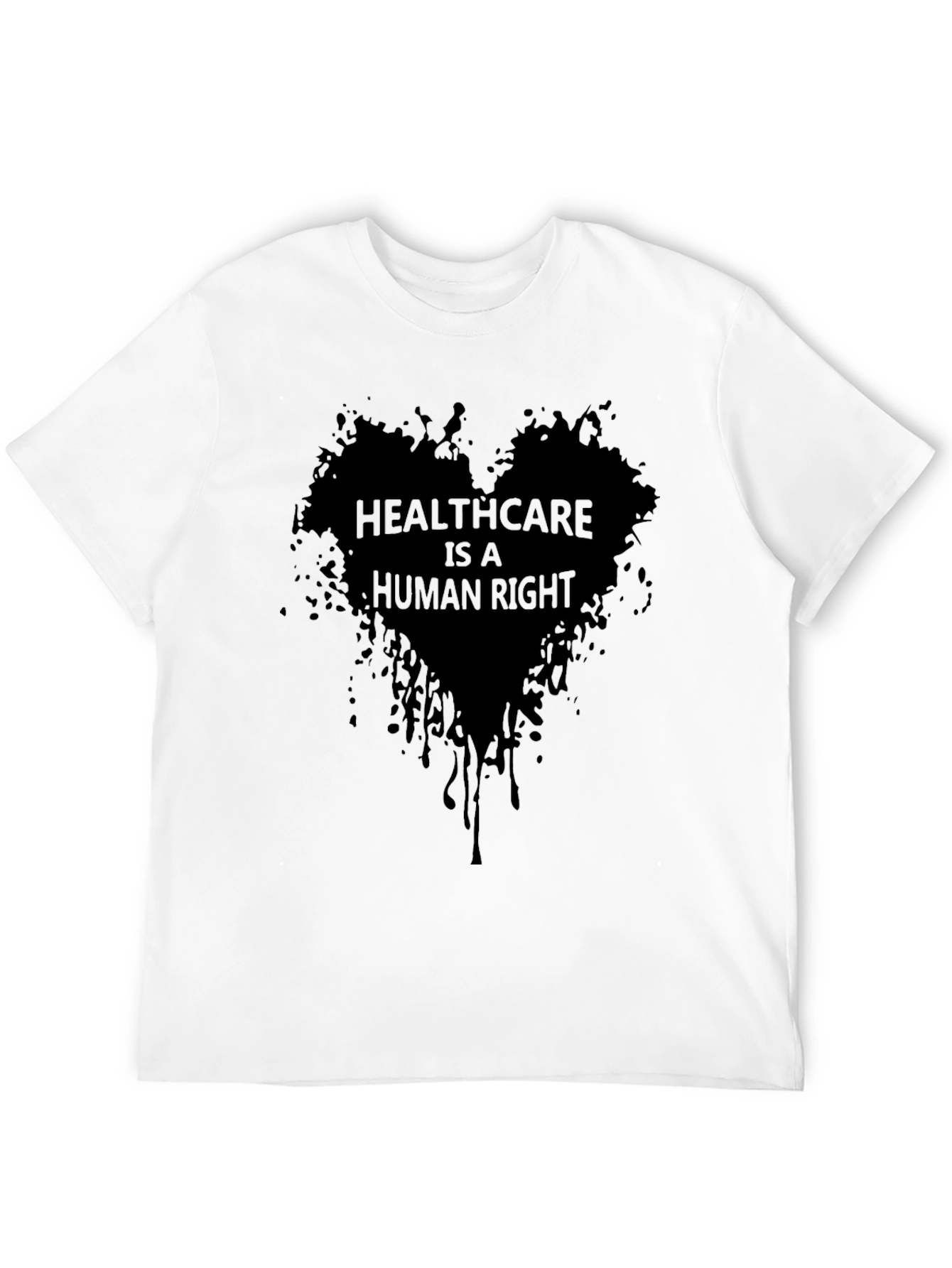 Healthcare is a Human Right Black Tee