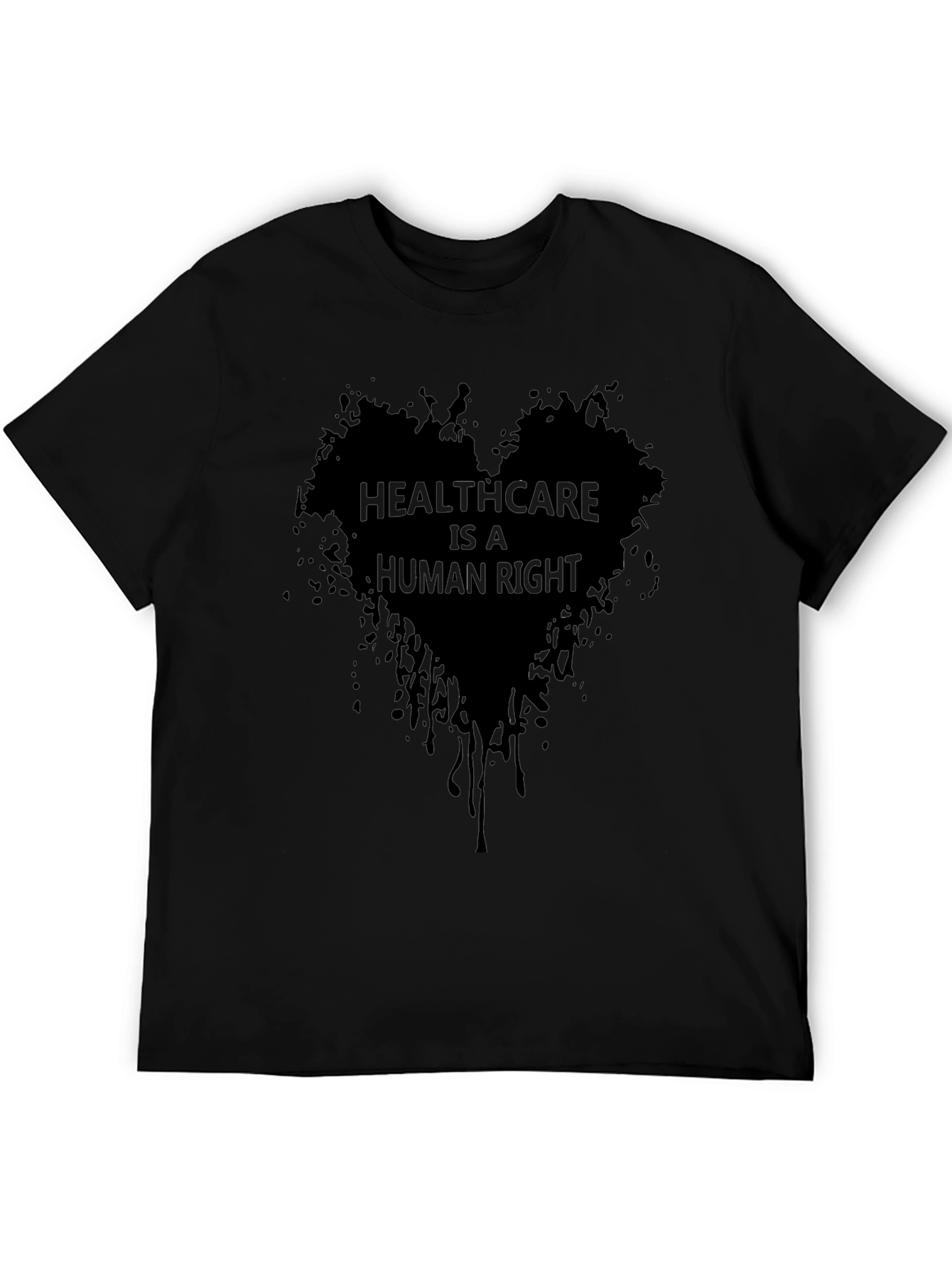 Healthcare is a Human Right Black Tee