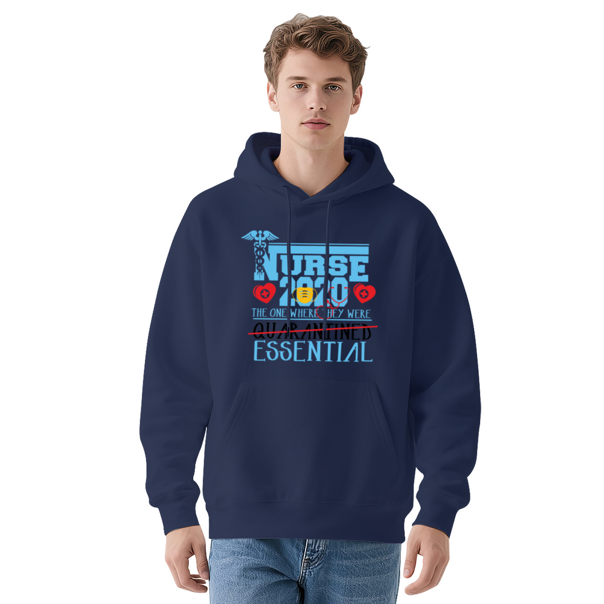 Cool Graphic Hoodie - Nurse Quarantine 2020