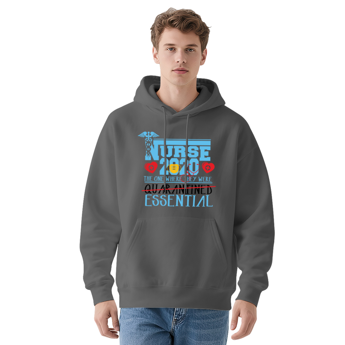 Cool Graphic Hoodie - Nurse Quarantine 2020