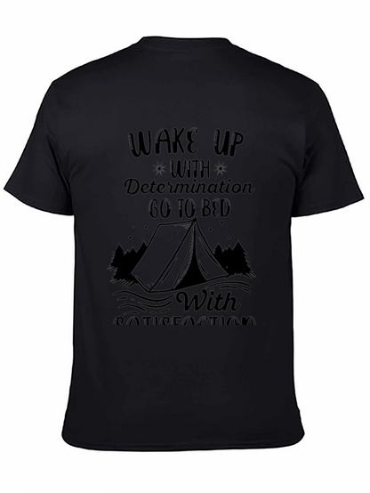 Wake Up With Determination Black Graphic Tee