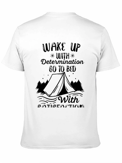 Wake Up With Determination Black Graphic Tee