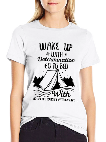 Wake Up With Determination Black Graphic Tee
