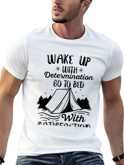 Wake Up With Determination Black Graphic Tee