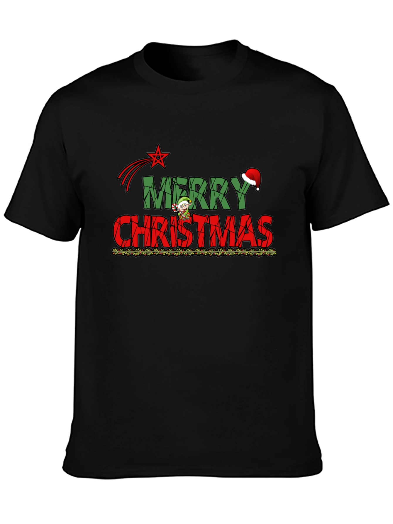 Festive Merry Christmas Graphic Tee