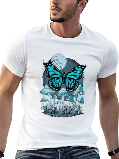 Butterfly Mushroom Graphic Tee