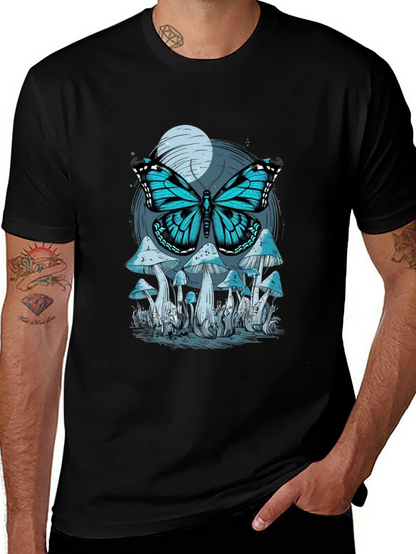 Butterfly Mushroom Graphic Tee