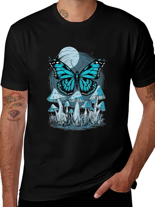 Butterfly Mushroom Graphic Tee