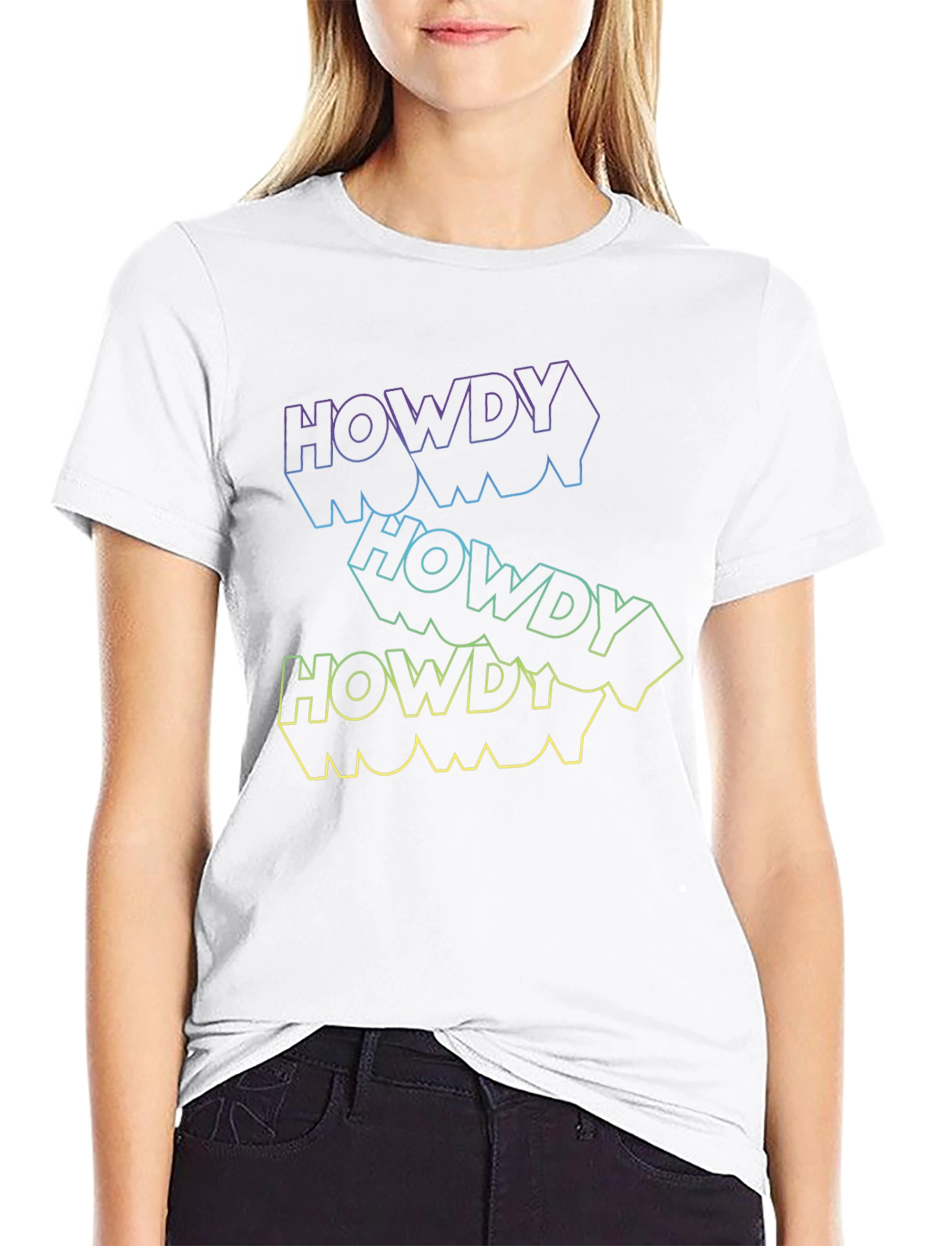 Howdy Graphic Tee - Retro Style