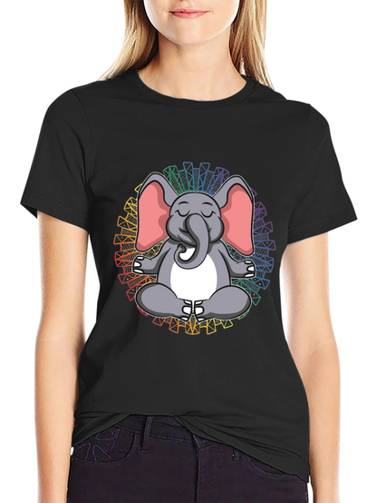 Meditating Elephant Tee - Yoga Zen Shirt