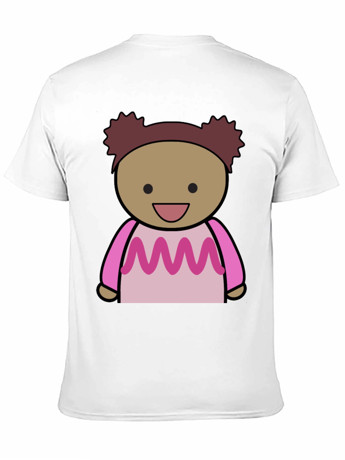 Cartoon Character Graphic Print Black Tee