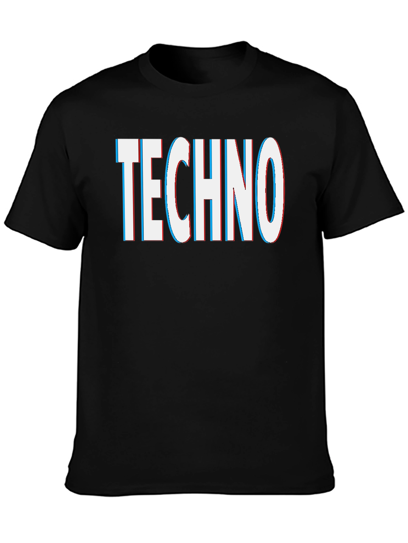 Techno Graphic Tee - Black Short Sleeve