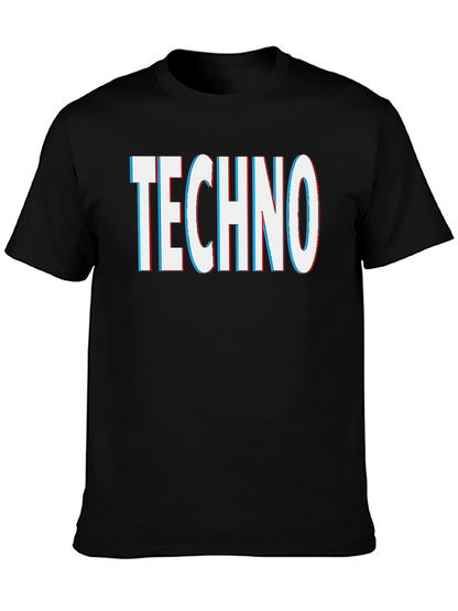 Techno Graphic Tee - Black Short Sleeve