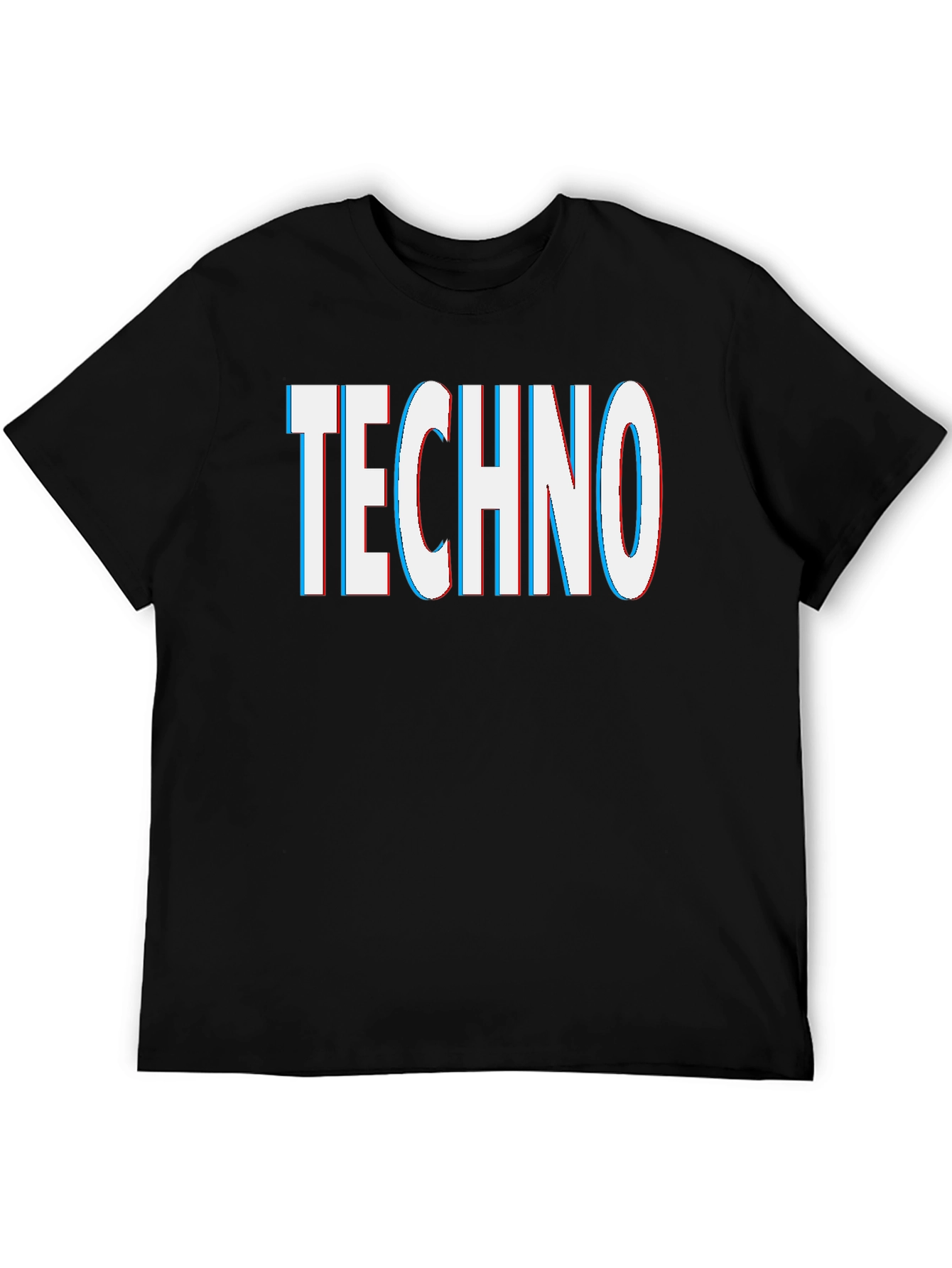 Techno Graphic Tee - Black Short Sleeve