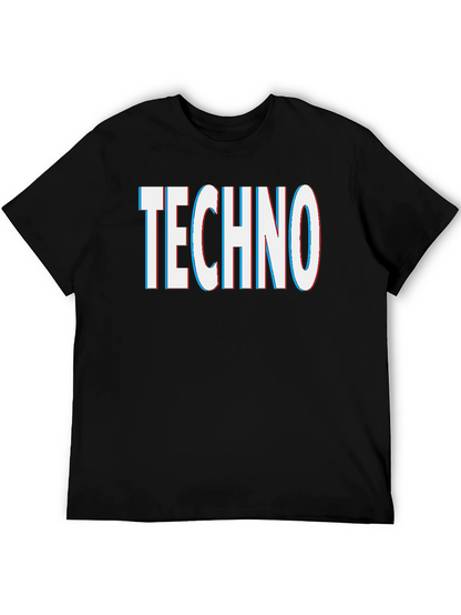 Techno Graphic Tee - Black Short Sleeve