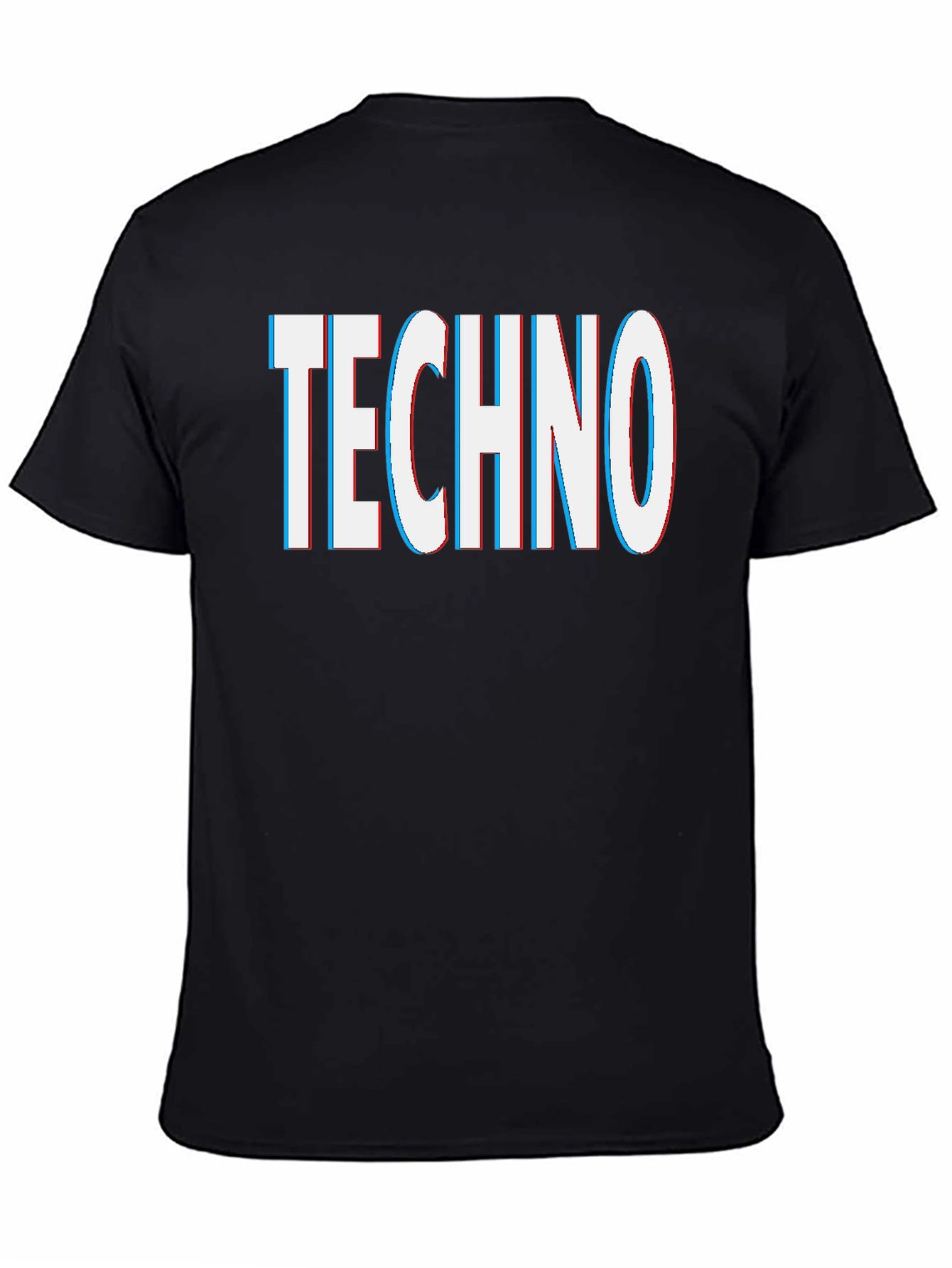Techno Graphic Tee - Black Short Sleeve