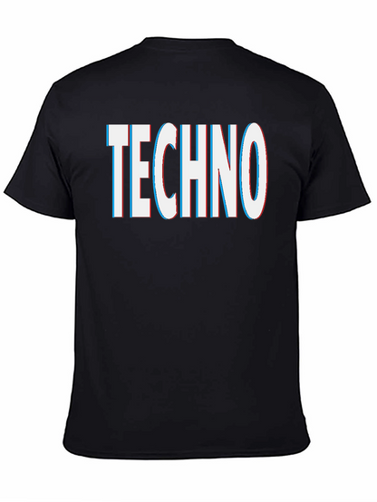 Techno Graphic Tee - Black Short Sleeve