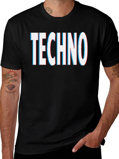 Techno Graphic Tee - Black Short Sleeve