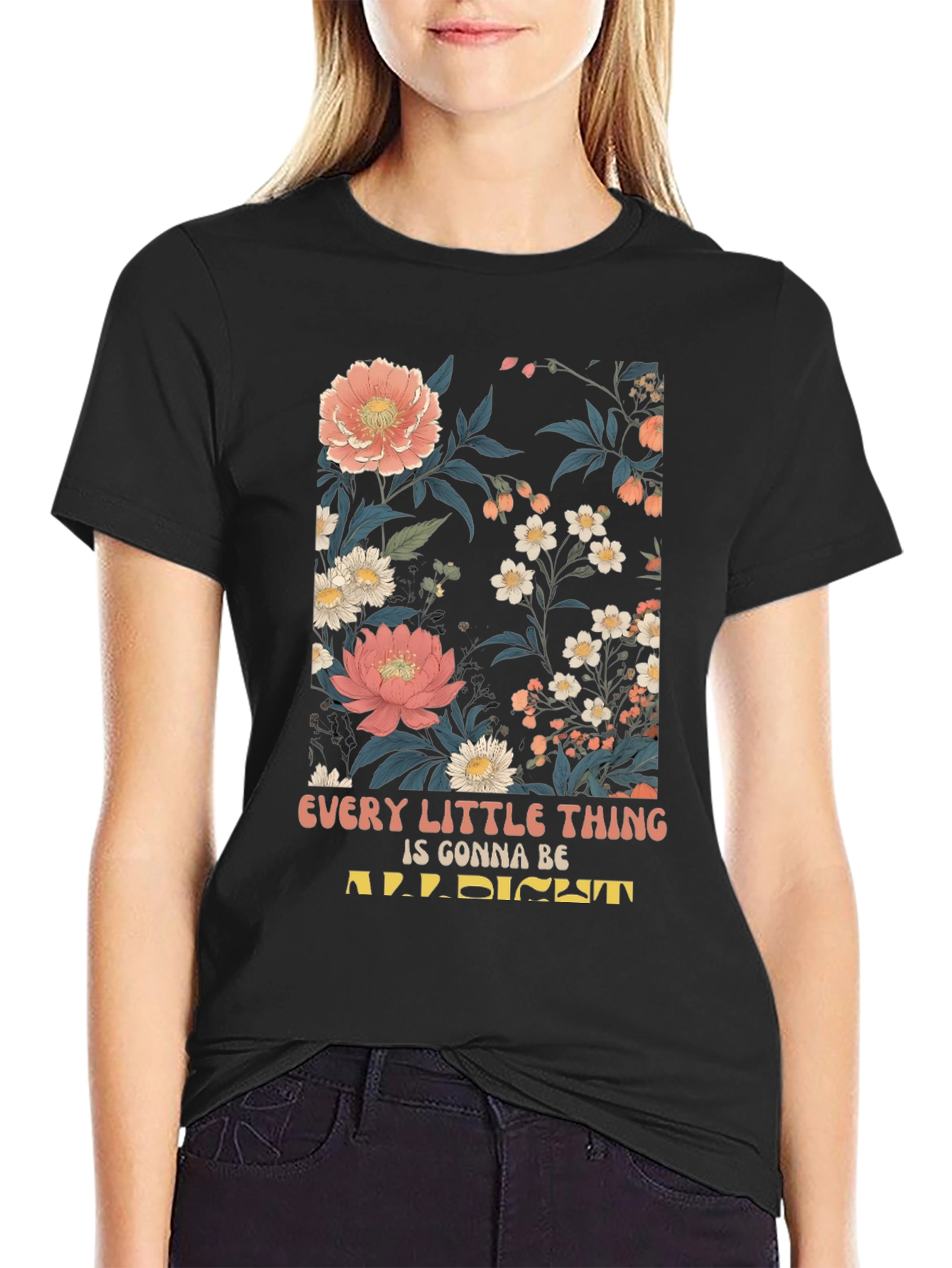 Floral Print Graphic T-Shirt - Every Little Thing