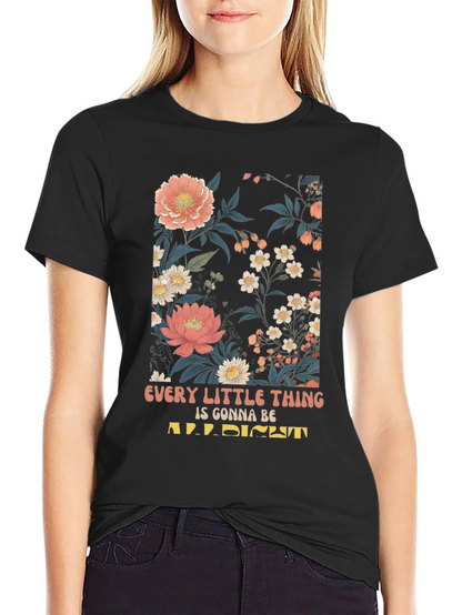 Floral Print Graphic T-Shirt - Every Little Thing