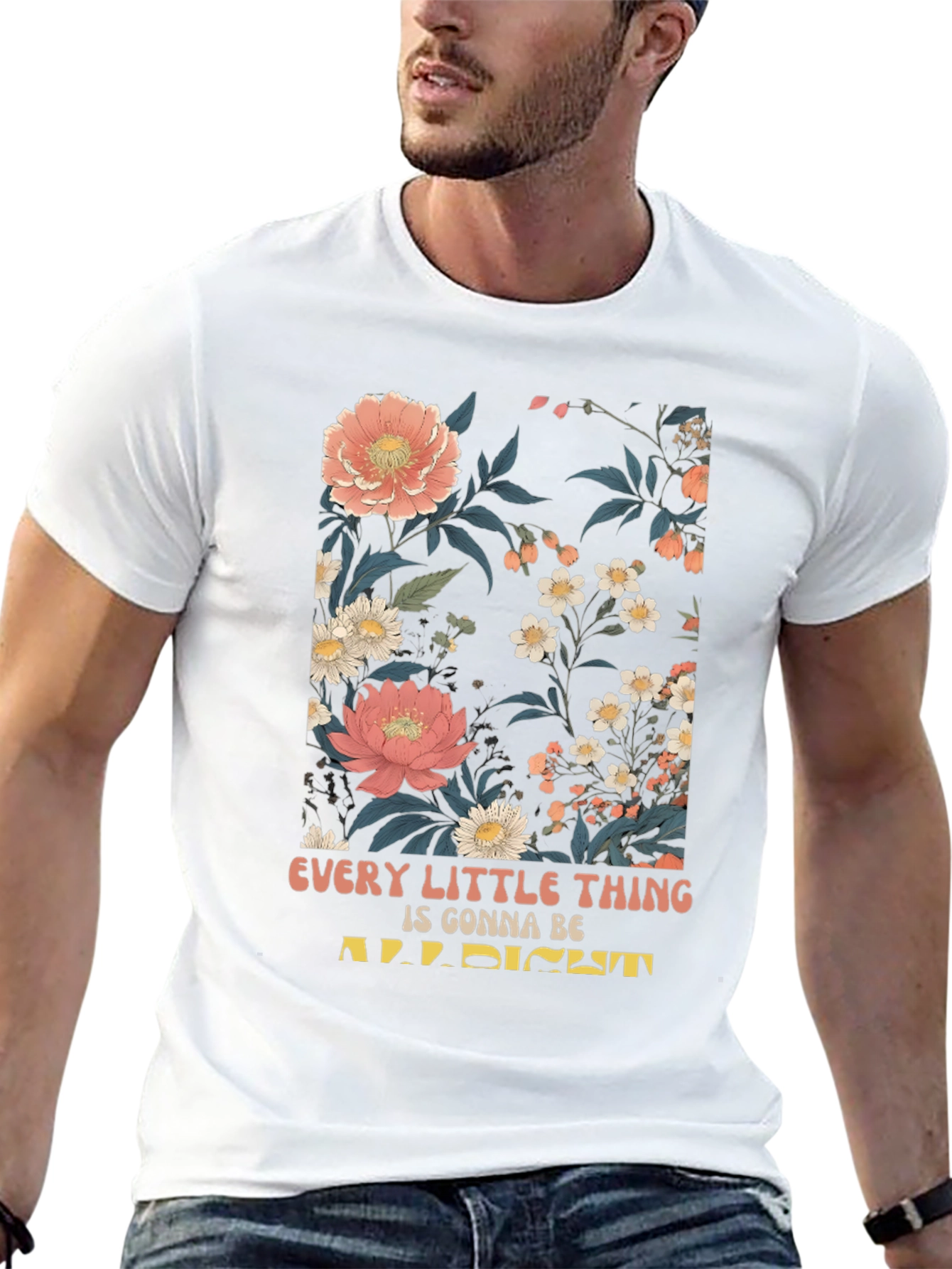 Floral Print Graphic T-Shirt - Every Little Thing