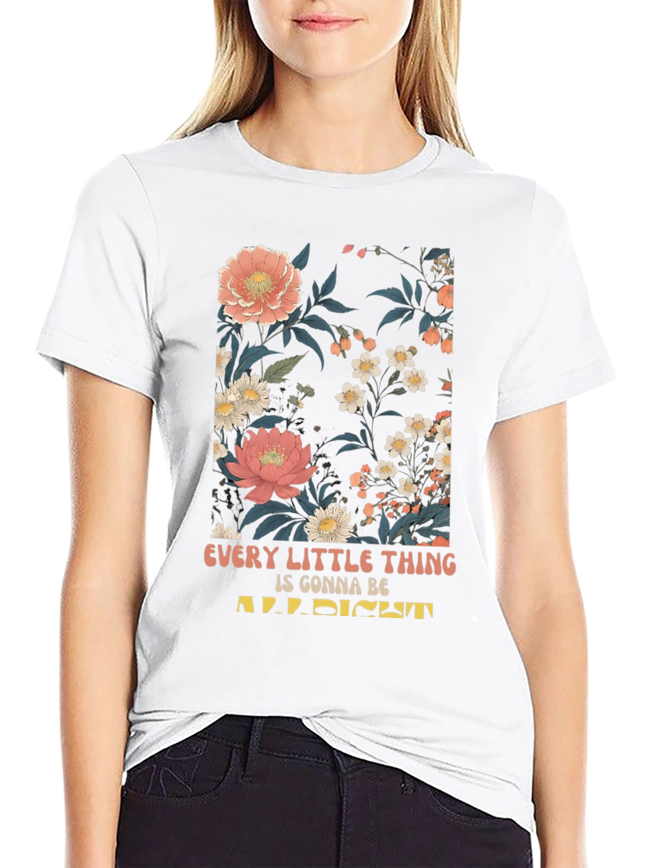 Floral Print Graphic T-Shirt - Every Little Thing