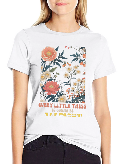 Floral Print Graphic T-Shirt - Every Little Thing
