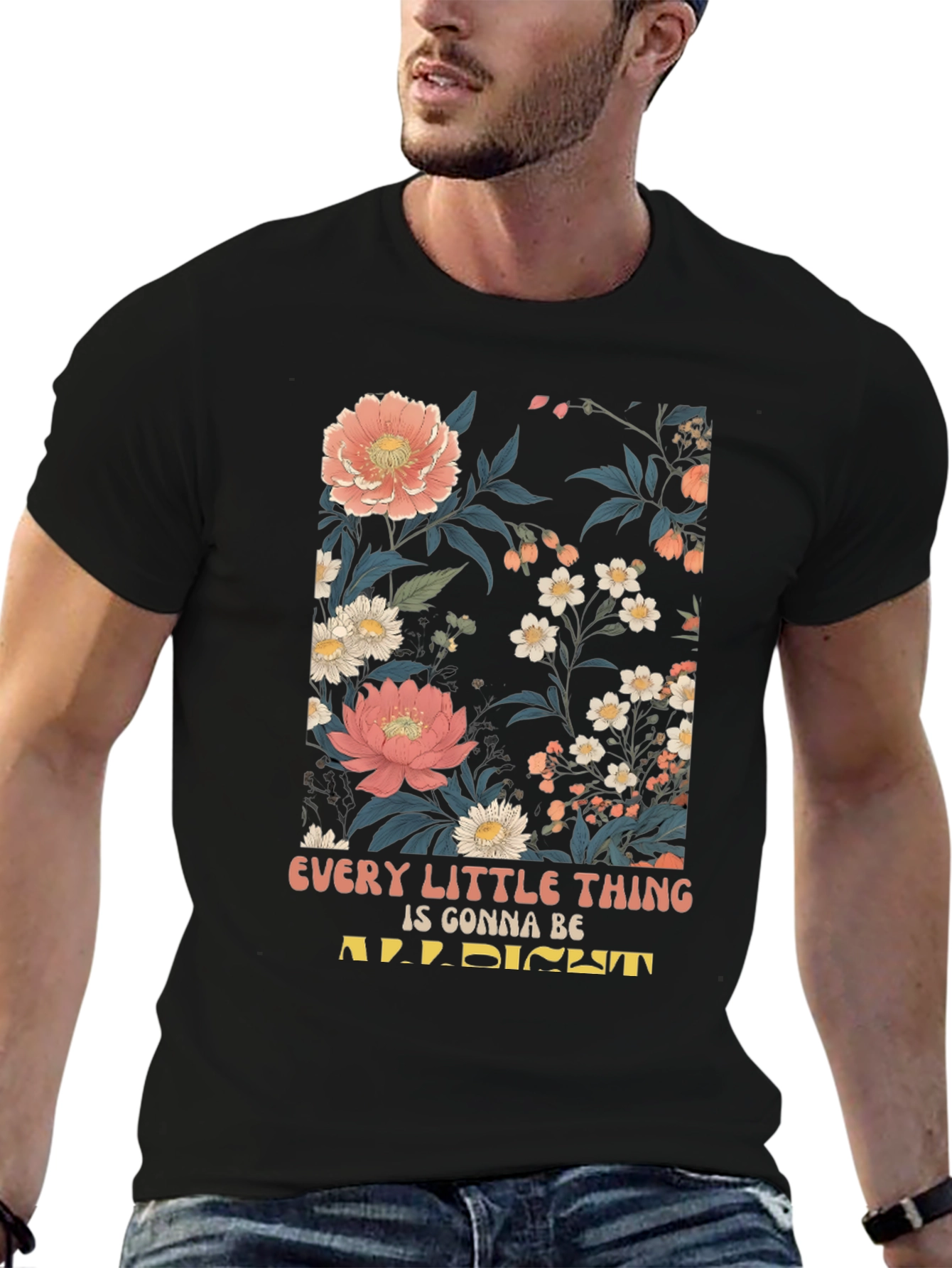 Floral Print Graphic T-Shirt - Every Little Thing