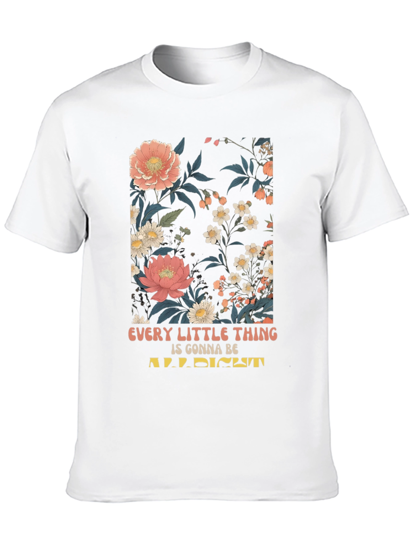 Floral Print Graphic T-Shirt - Every Little Thing