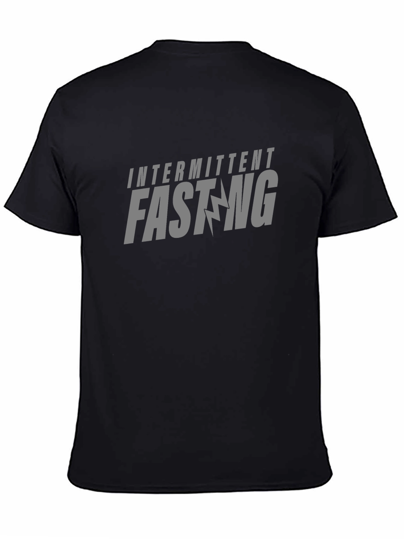 Intermittent Fasting Graphic T-Shirt - Black