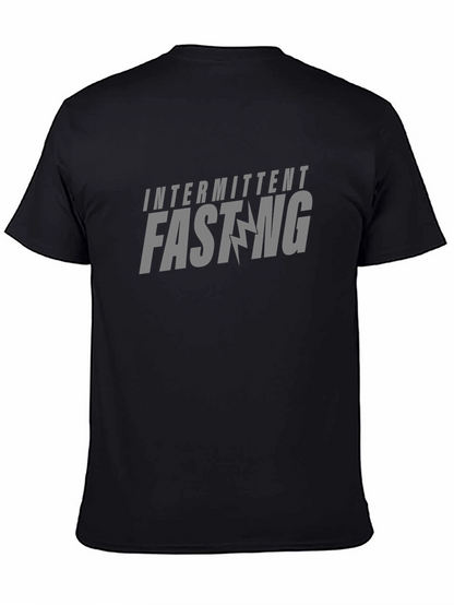Intermittent Fasting Graphic T-Shirt - Black