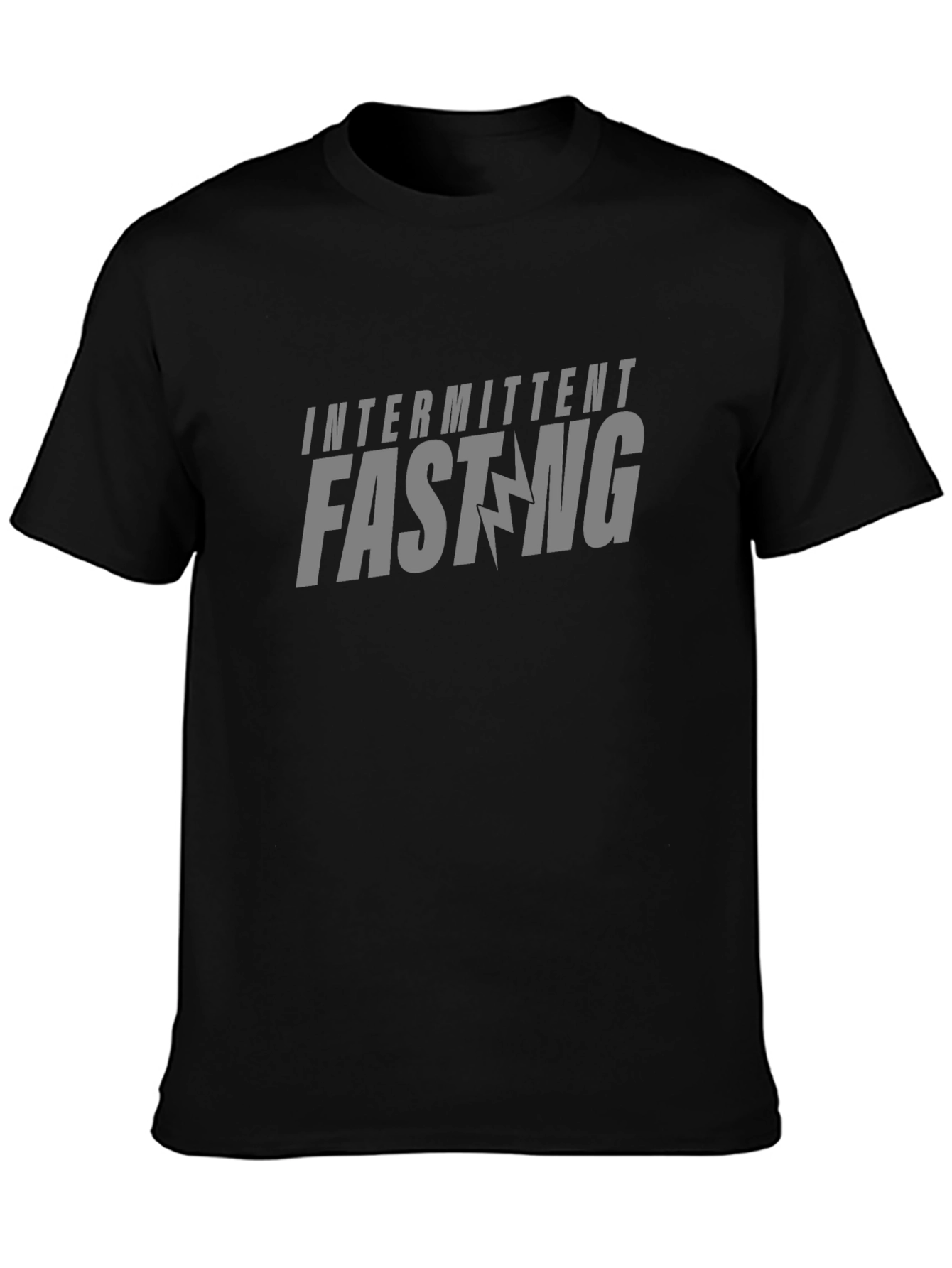 Intermittent Fasting Graphic T-Shirt - Black
