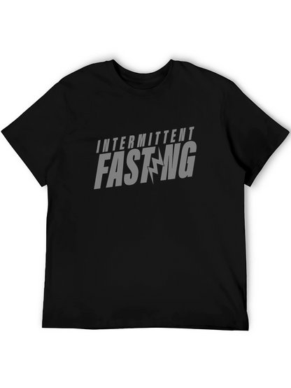 Intermittent Fasting Graphic T-Shirt - Black