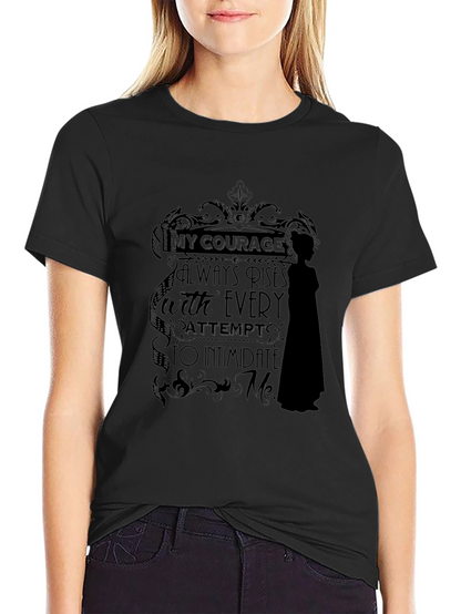 Courage Statement Black T-Shirt